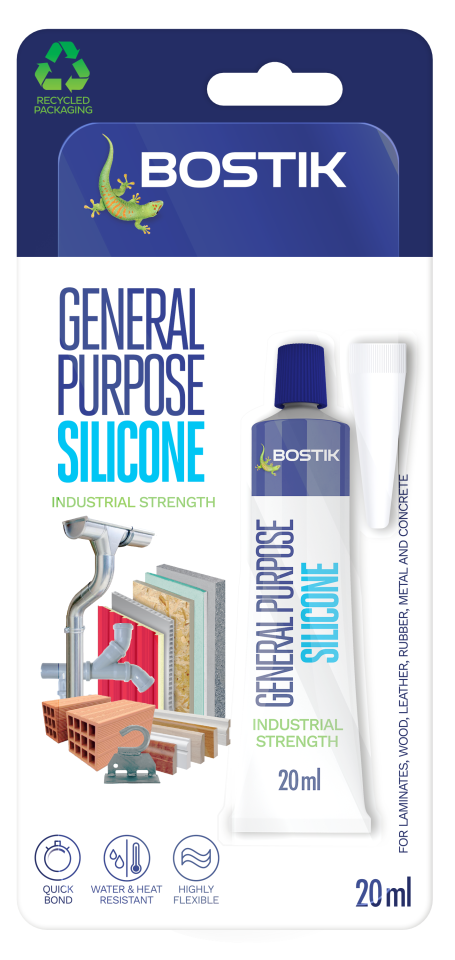 30625121 Bostik General Purpose Silicone 20ml