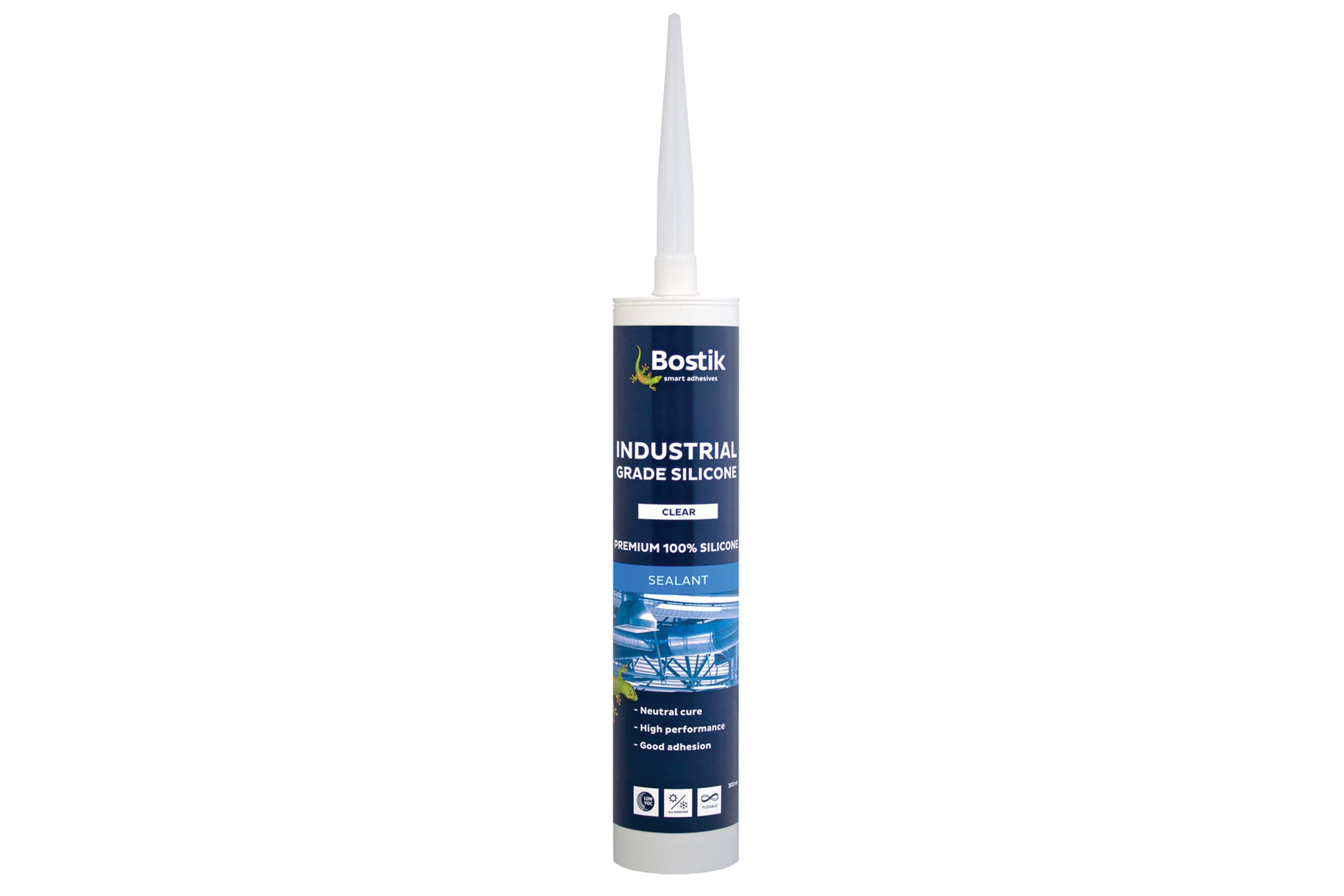 30804311 Bostik Industrial Silicone Transparent 300ml Cartridge